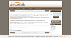 Desktop Screenshot of annuairedumarketing.fr