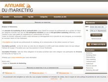 Tablet Screenshot of annuairedumarketing.fr